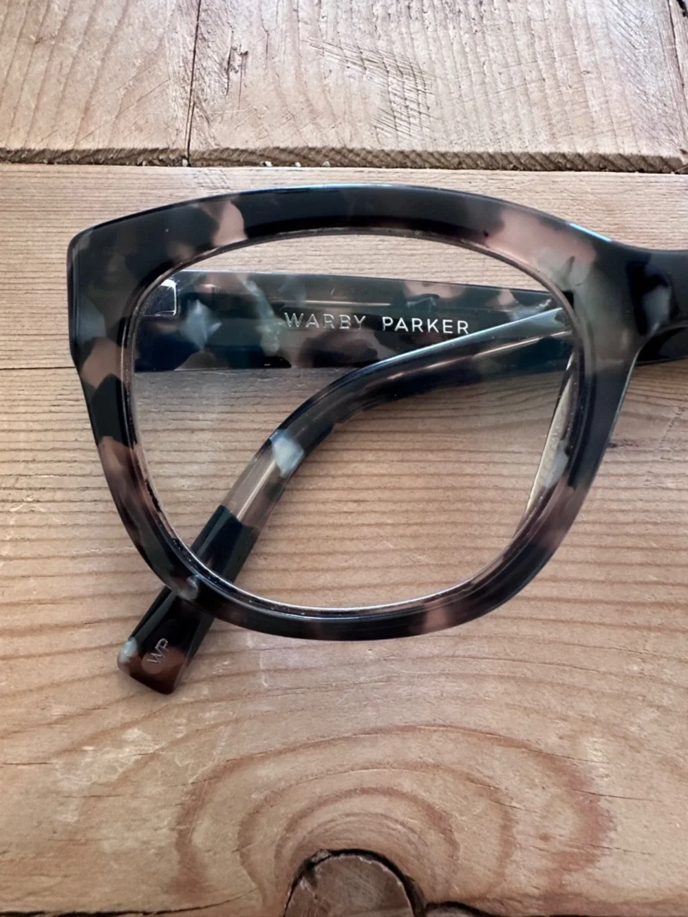 Warby Parker Tatum Smoky Pearl Tortoise Gray Cat-Eye Glasses Frames